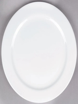 12" White Tuxton Plate