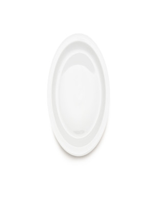 6" White Thin Rim Plate