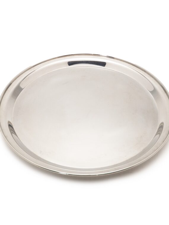 12" Round Chrome Tray