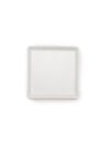 4"x4" White Square Thin Rim Plate