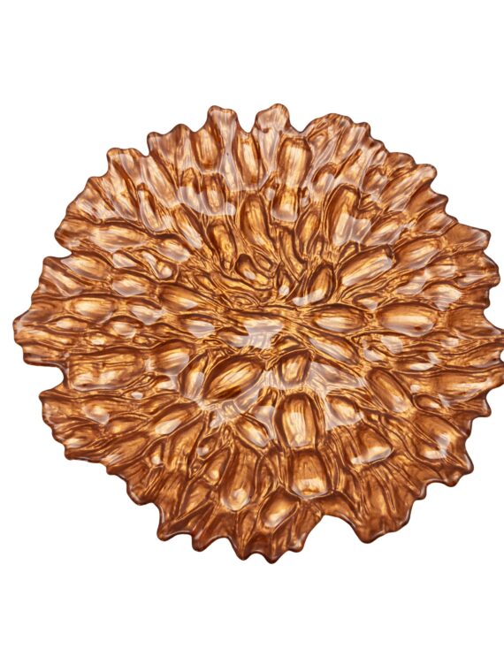 13" Burnt Orange Charger