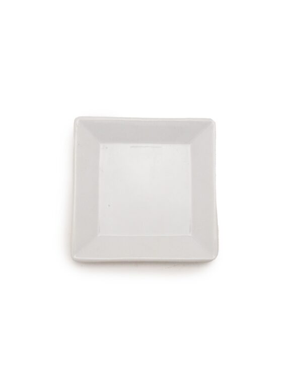 4"x4" White Square Plate