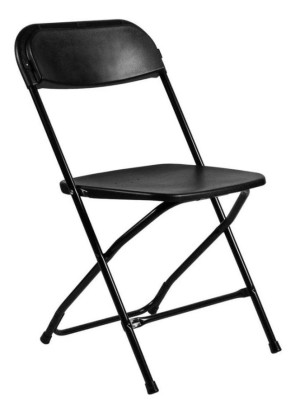 Black Plastic Folding Chair