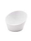 White Bronnum Slant Bowl
