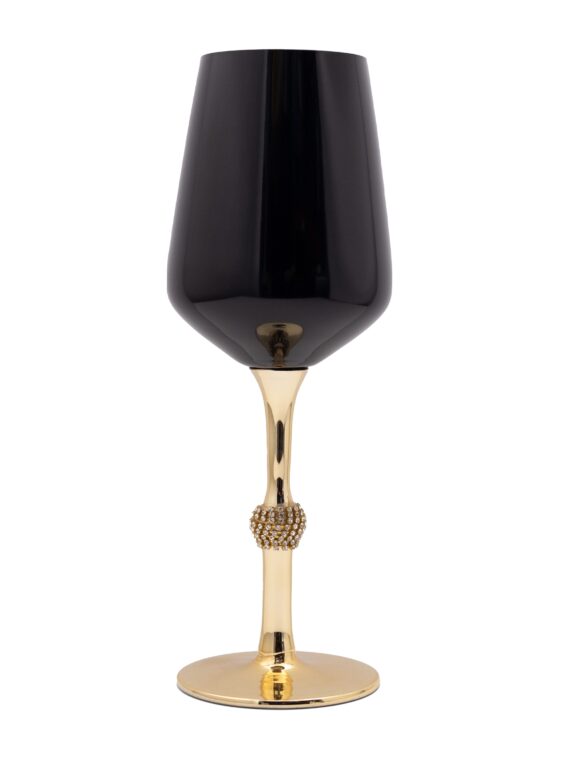Black Red Wine Glass