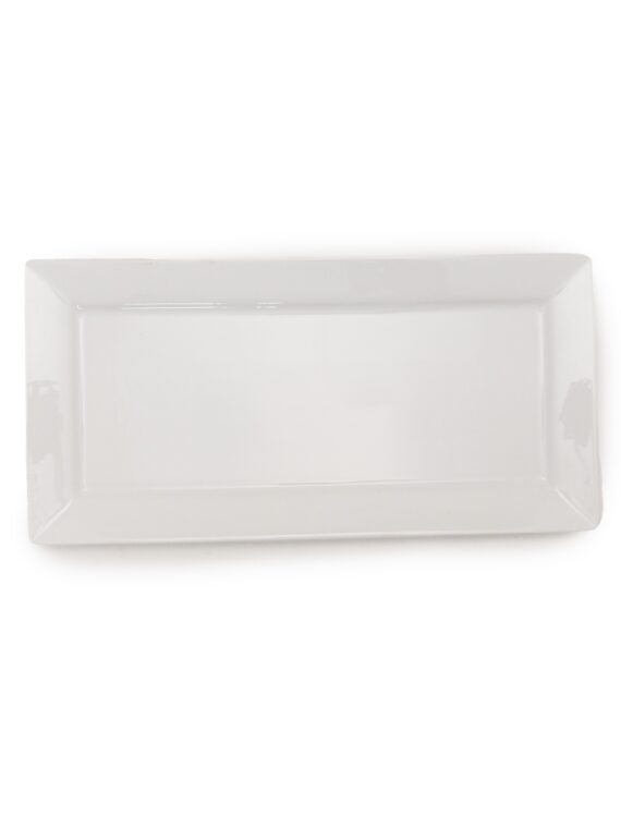 14.25"x7" White Rectangle Platter