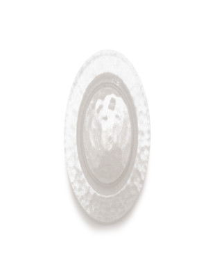 10" Hammered Glass Plate