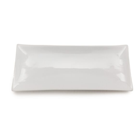 12"x5" White Smooth Tray