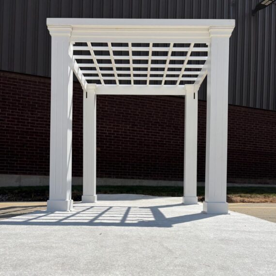 White Wood Garden Canopy