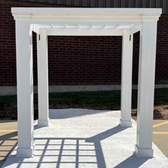 White Wood Garden Canopy