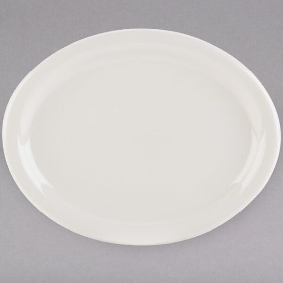 White Classic Oval Plate