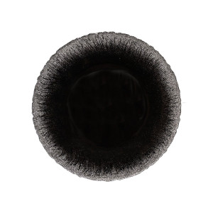 Silver Glitter Black Charger