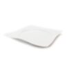 8" White Wave Edge Plate