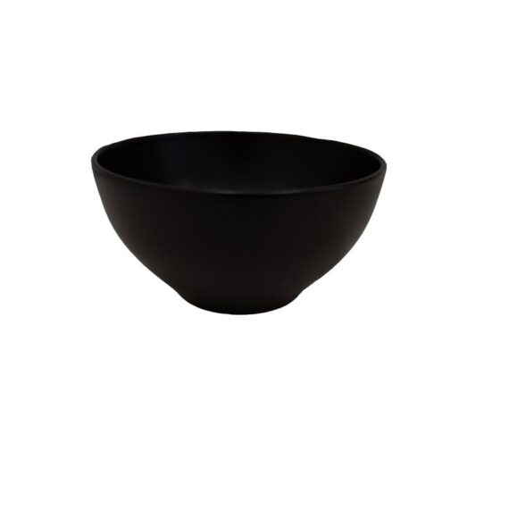 Black Matte Side Bowl