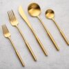 Brushed Gold Salad Fork