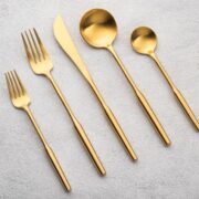 Brushed Gold Flatware