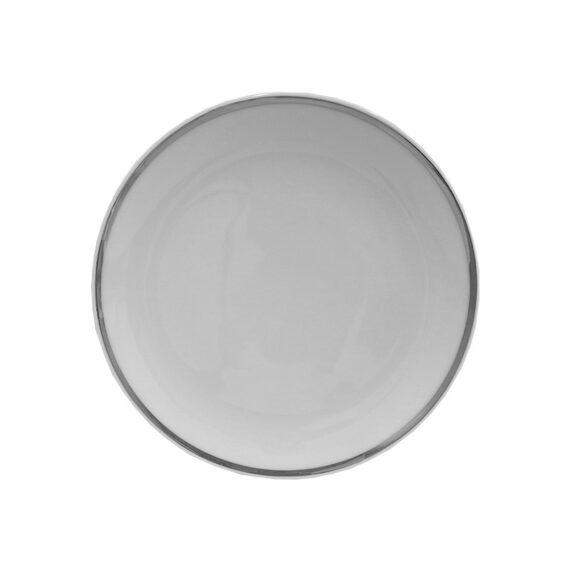 Mozart Platinum Rim Chop Plate