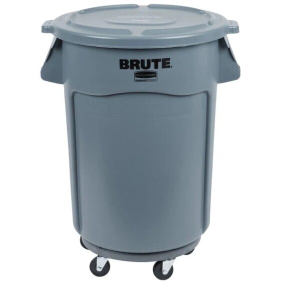 Large Garbage Can on Casters