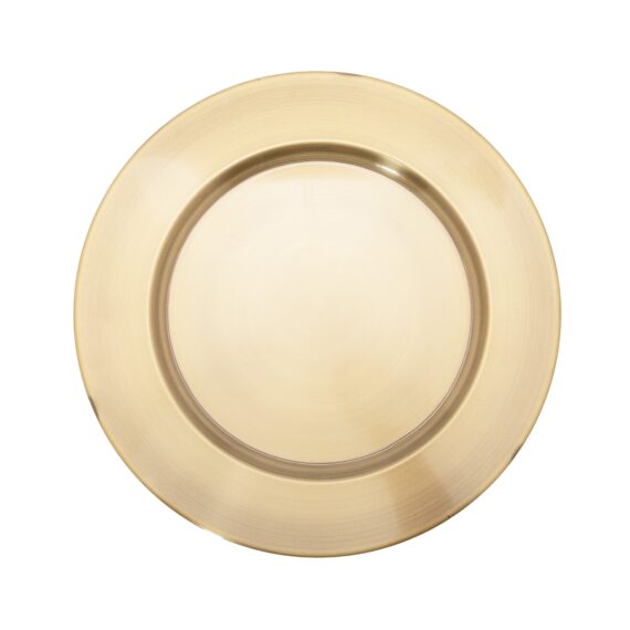 12" Gold Metal Charger