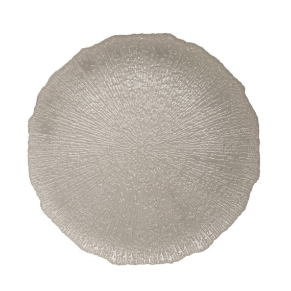 Chanterelle Pearl White Charger Plate