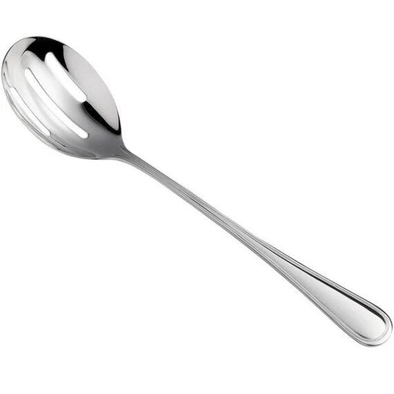Silver Simplicity Slotted Serving Spoon