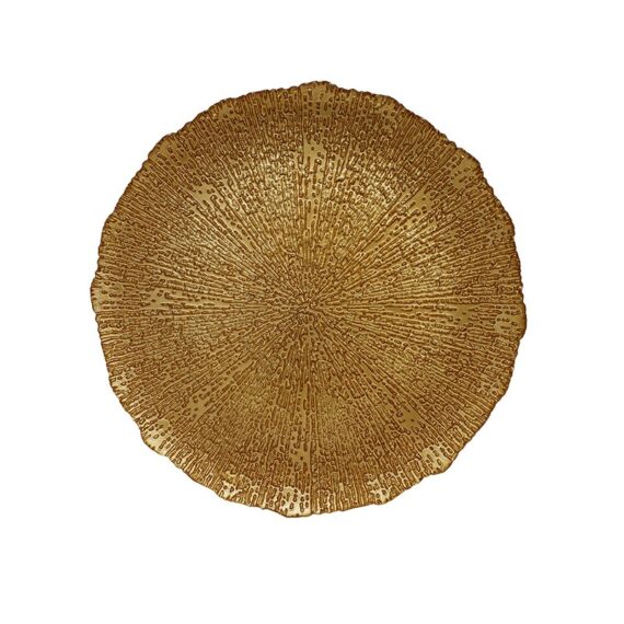 Chanterelle Gold Charger Plate