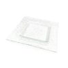 12" Glass Inset Square Plate