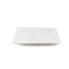 White Square Double Dip Plate
