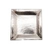 Shallow Hammered Chrome Tray