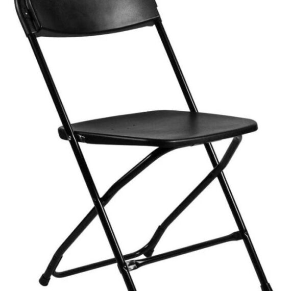 Black Plastic Folding Chair