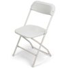 White Plastic Folding Chair
