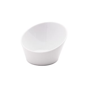 White Bronnum Slant Bowl