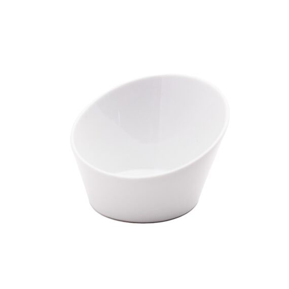White Slant Bowl