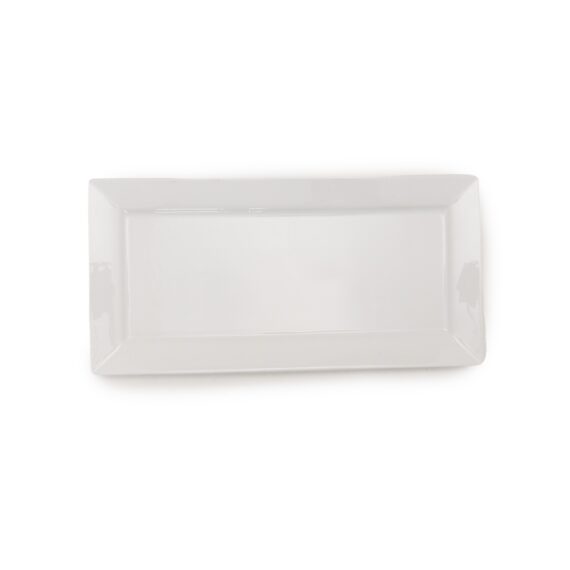 14.25"x7" White Rectangle Platter