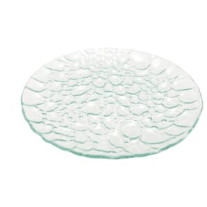 13" Glass River Rock Platter